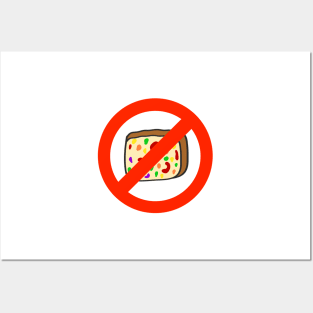 I Hate Fruitcake Free Zone Funny Cancel Christmas Cake Posters and Art